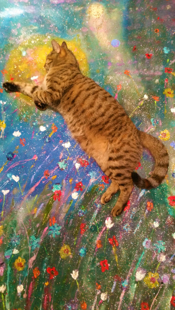 MILLIE, 60" x 60", acrylic on canvas, 2010